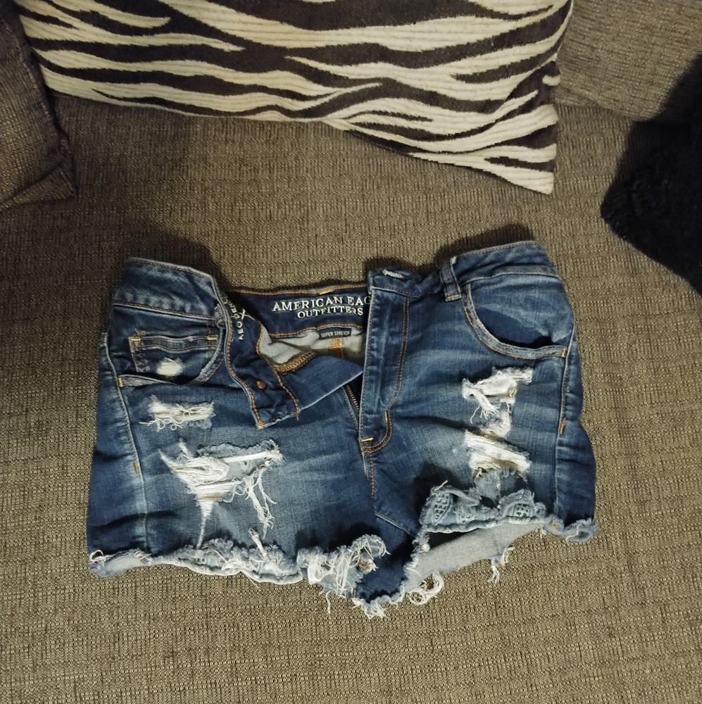 A&E destroyed Jean shorts